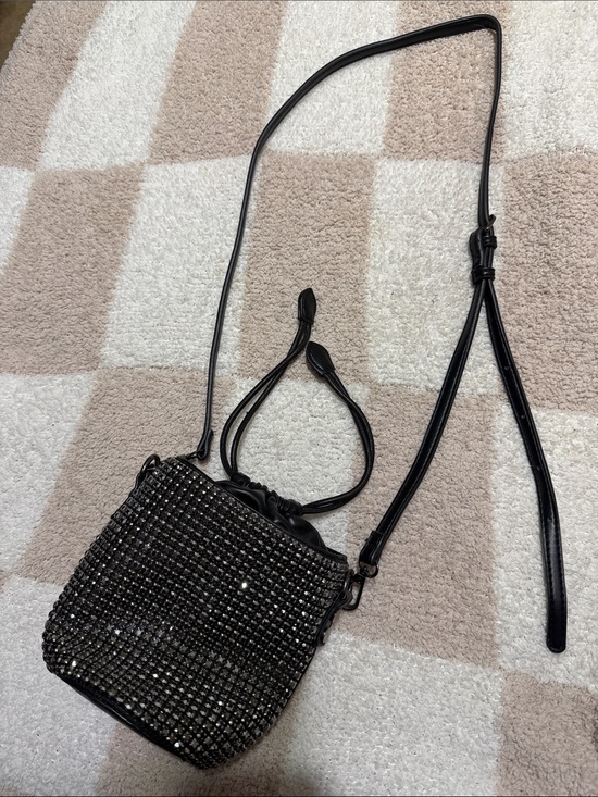 Madison West Handbags - Madison Silver Rhine Stone Cross Body.